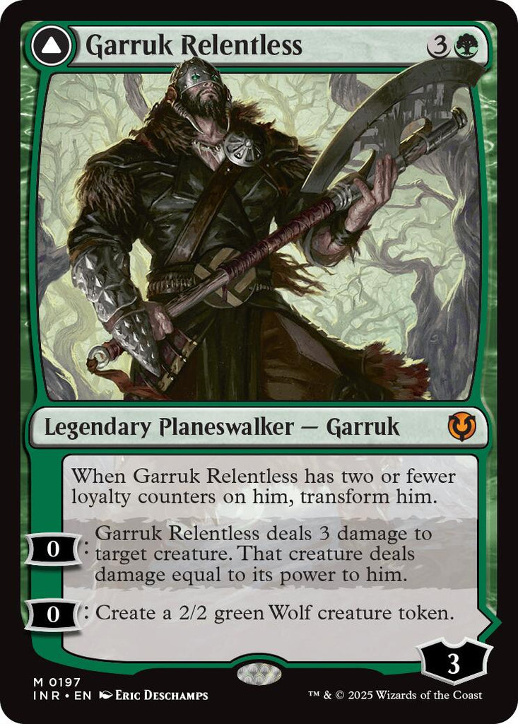 Garruk Relentless // Garruk, the Veil-Cursed [Innistrad Remastered] – Anubis Games and Hobby