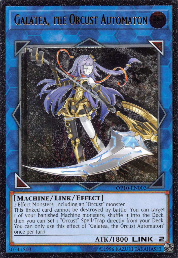 Galatea, the Orcust Automaton [OP10-EN003] Ultimate Rare – Anubis Games and  Hobby