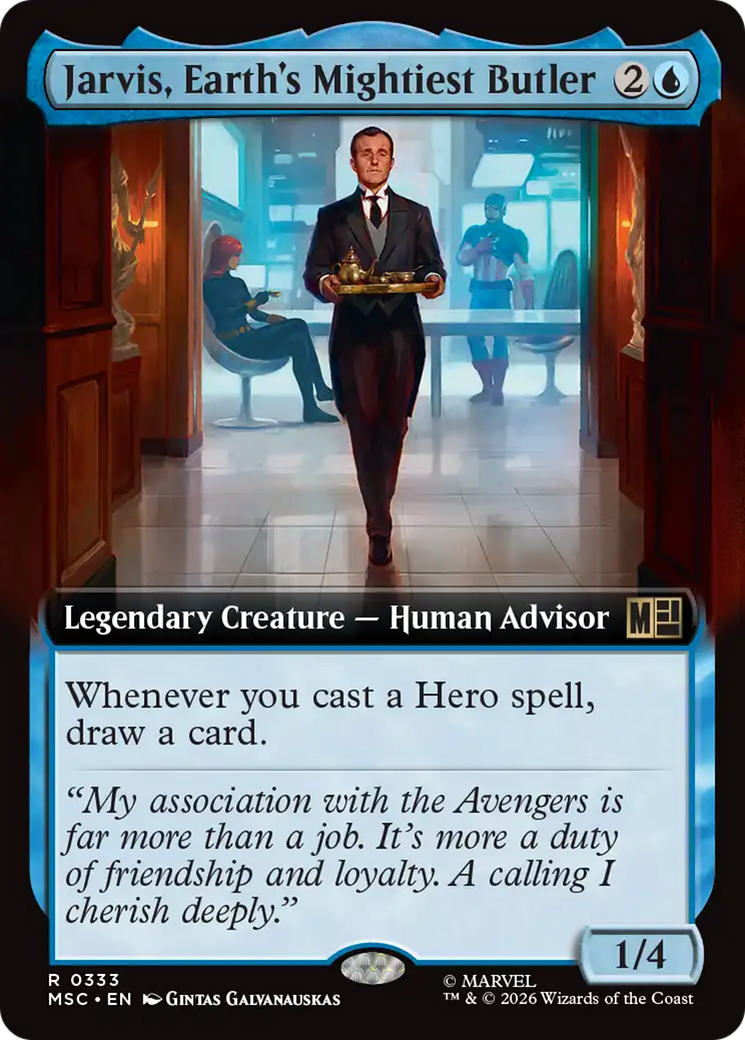 Jarvis, Earth's Mightiest Butler (Extended Art) [Marvel Super Heroes Commander] | Anubis Games and Hobby
