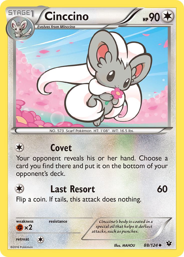 Cinccino (88/124) [XY: Fates Collide] | Anubis Games and Hobby