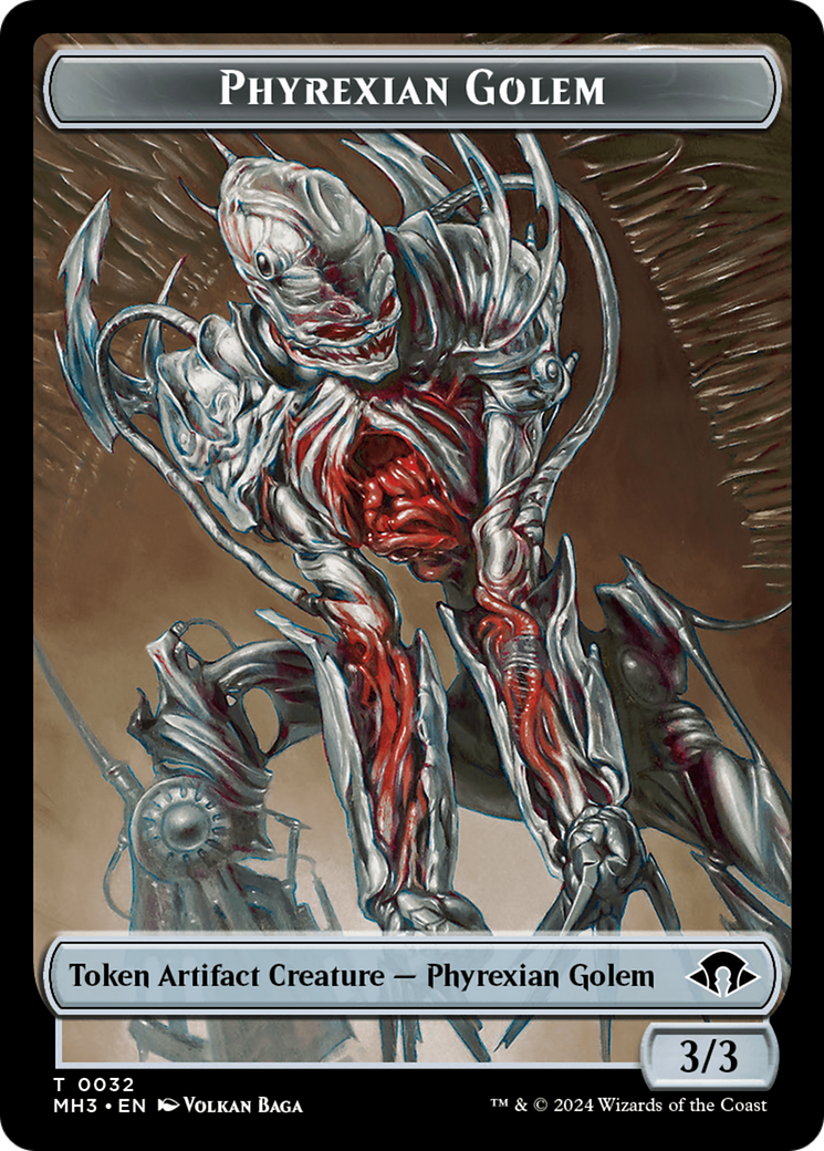 Phyrexian Golem Token [Modern Horizons 3 Tokens] | Anubis Games and Hobby