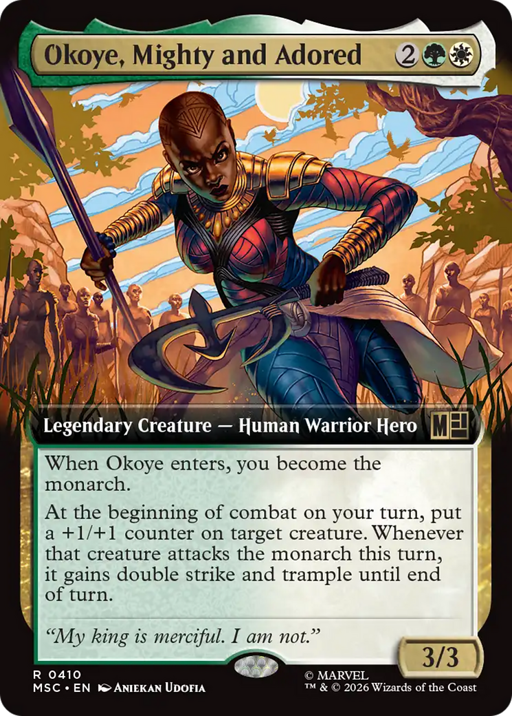 Okoye, Mighty and Adored (Extended Art) [Marvel Super Heroes Commander] | Anubis Games and Hobby