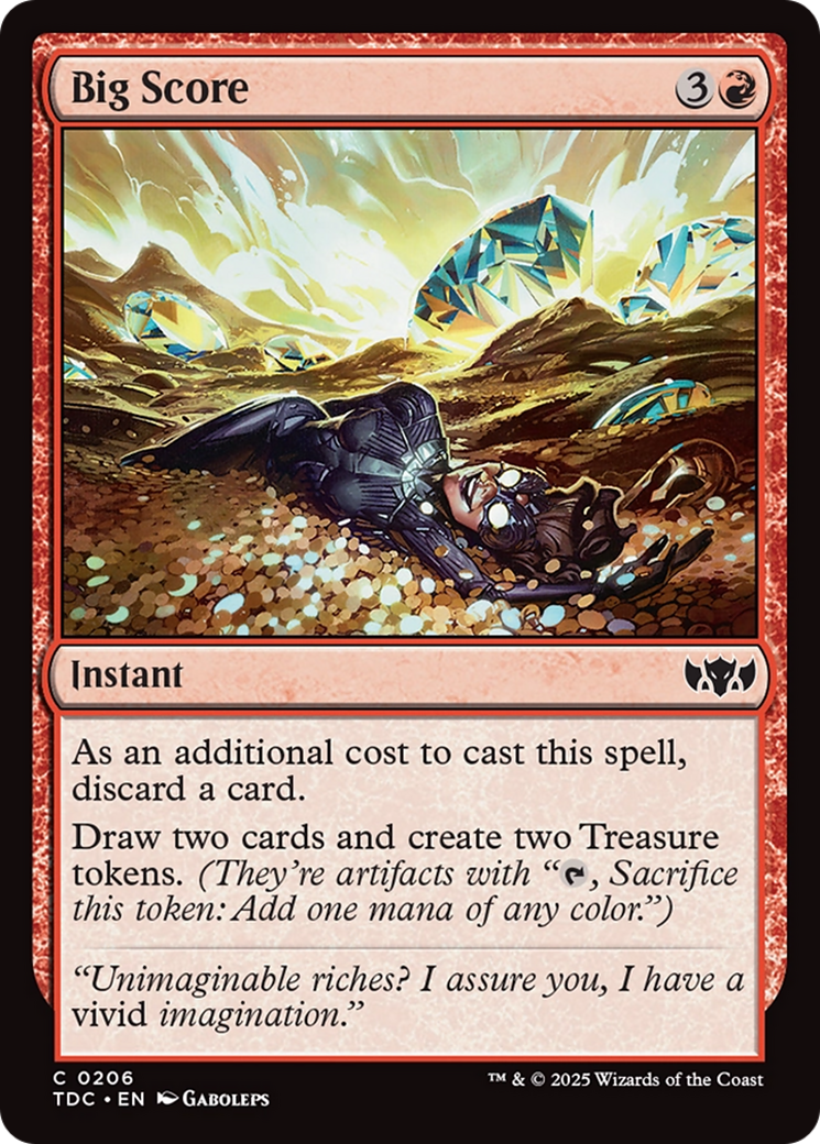 Big Score [Tarkir: Dragonstorm Commander] | Anubis Games and Hobby