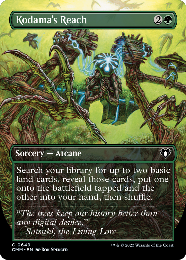 Kodama's Reach (Borderless Alternate Art) [Commander Masters] | Anubis Games and Hobby