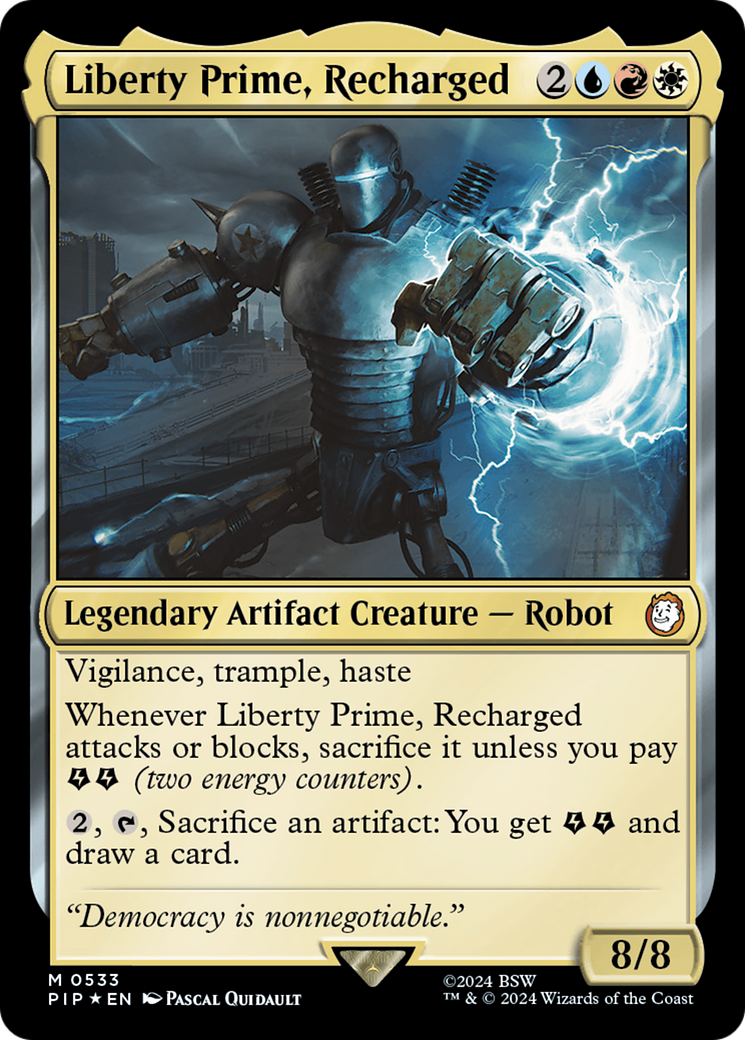 Liberty Prime, Recharged (Surge Foil) [Fallout] | Anubis Games and Hobby