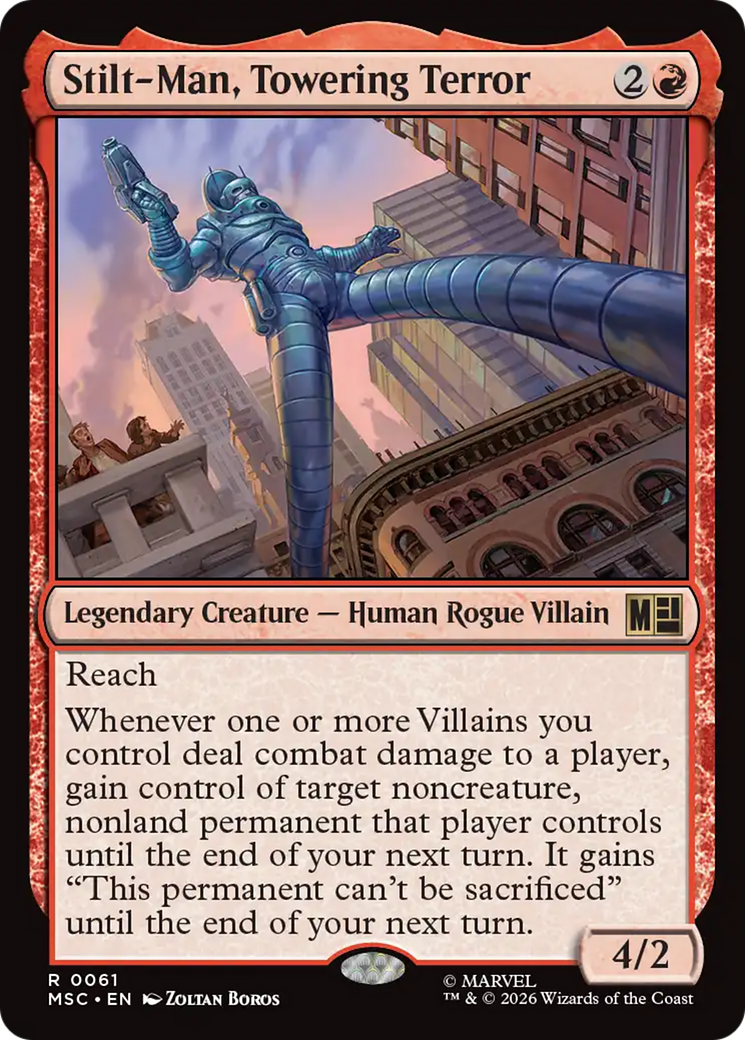 Stilt-Man, Towering Terror (Surge Foil) [Marvel Super Heroes Commander] | Anubis Games and Hobby
