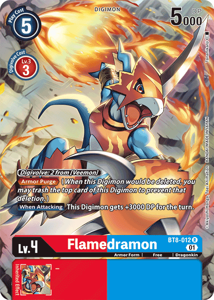 Flamedramon [BT8-012] (Alternate Art) [New Awakening] | Anubis Games and Hobby