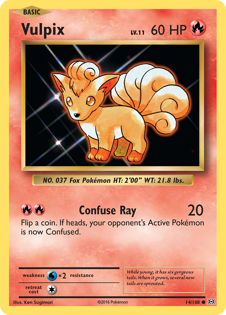 Vulpix (14/108) [XY: Evolutions] | Anubis Games and Hobby