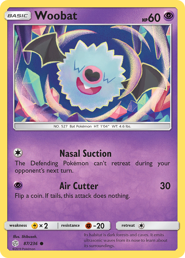 Woobat (87/236) [Sun & Moon: Cosmic Eclipse] | Anubis Games and Hobby