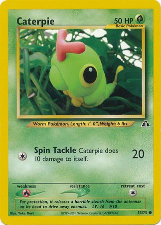 Caterpie (53/75) [Neo Discovery Unlimited] | Anubis Games and Hobby