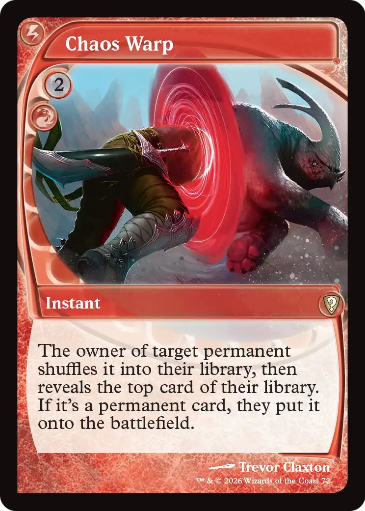Chaos Warp (Future Sight) [Mystery Booster: Commander Edition] | Anubis Games and Hobby