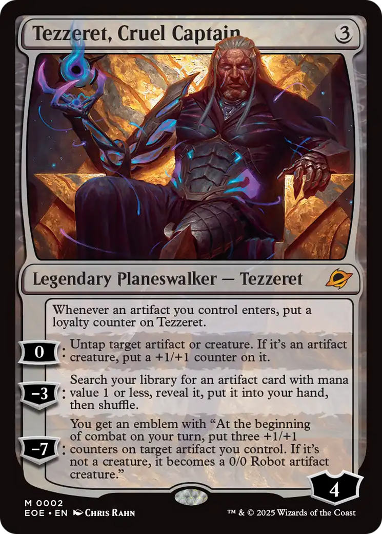 Tezzeret, Cruel Captain [Edge of Eternities] | Anubis Games and Hobby