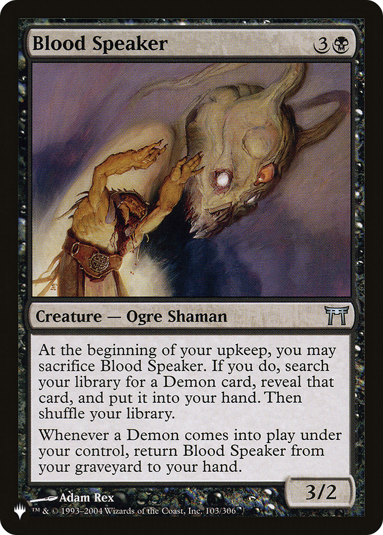 Blood Speaker [The List Reprints] | Anubis Games and Hobby