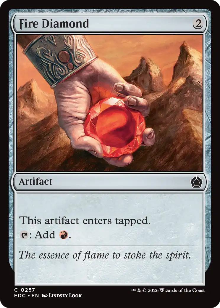 Fire Diamond [Foundations Commander] | Anubis Games and Hobby