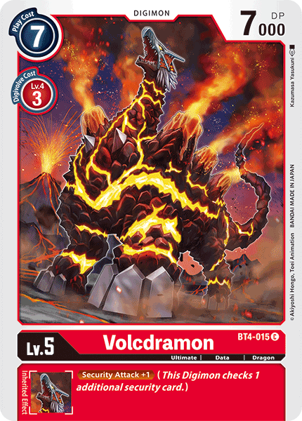 Volcdramon [BT4-015] [Great Legend] | Anubis Games and Hobby