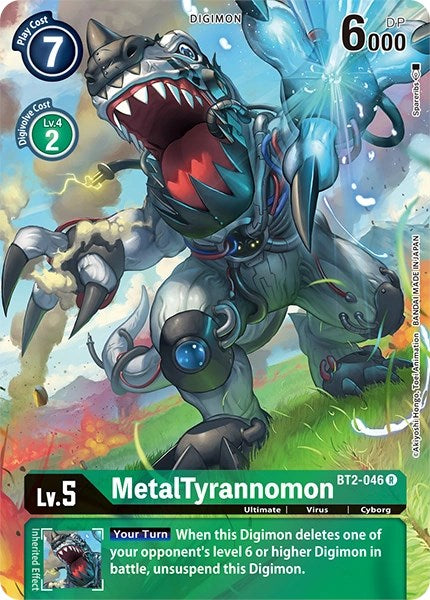 MetalTyrannomon [BT2-046] (Alternate Art) [Dimensional Phase] | Anubis Games and Hobby