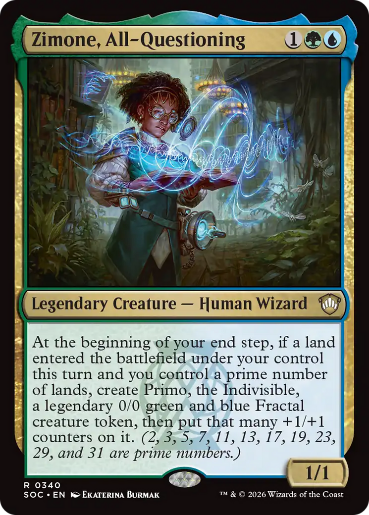 Zimone, All-Questioning [Secrets of Strixhaven Commander] | Anubis Games and Hobby