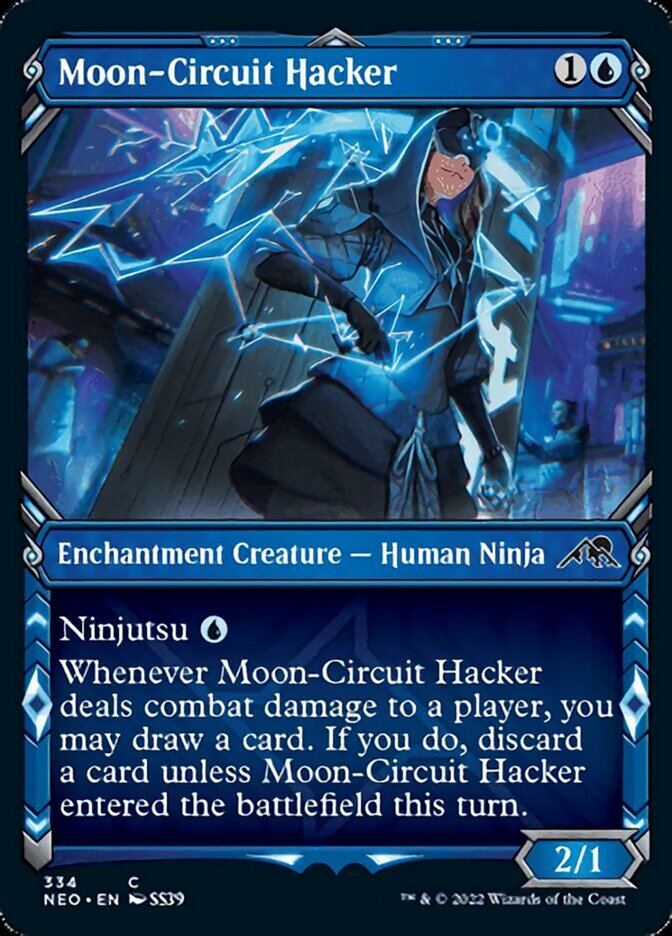Moon-Circuit Hacker (Showcase Ninja) [Kamigawa: Neon Dynasty] | Anubis Games and Hobby