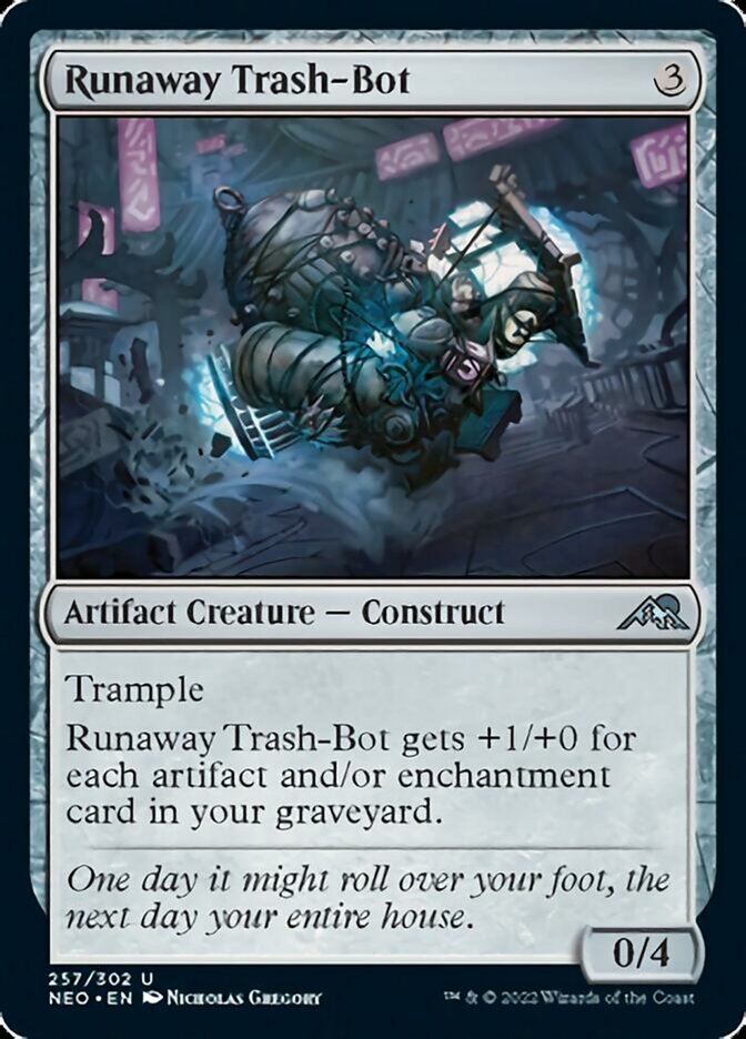 Runaway Trash-Bot [Kamigawa: Neon Dynasty] | Anubis Games and Hobby