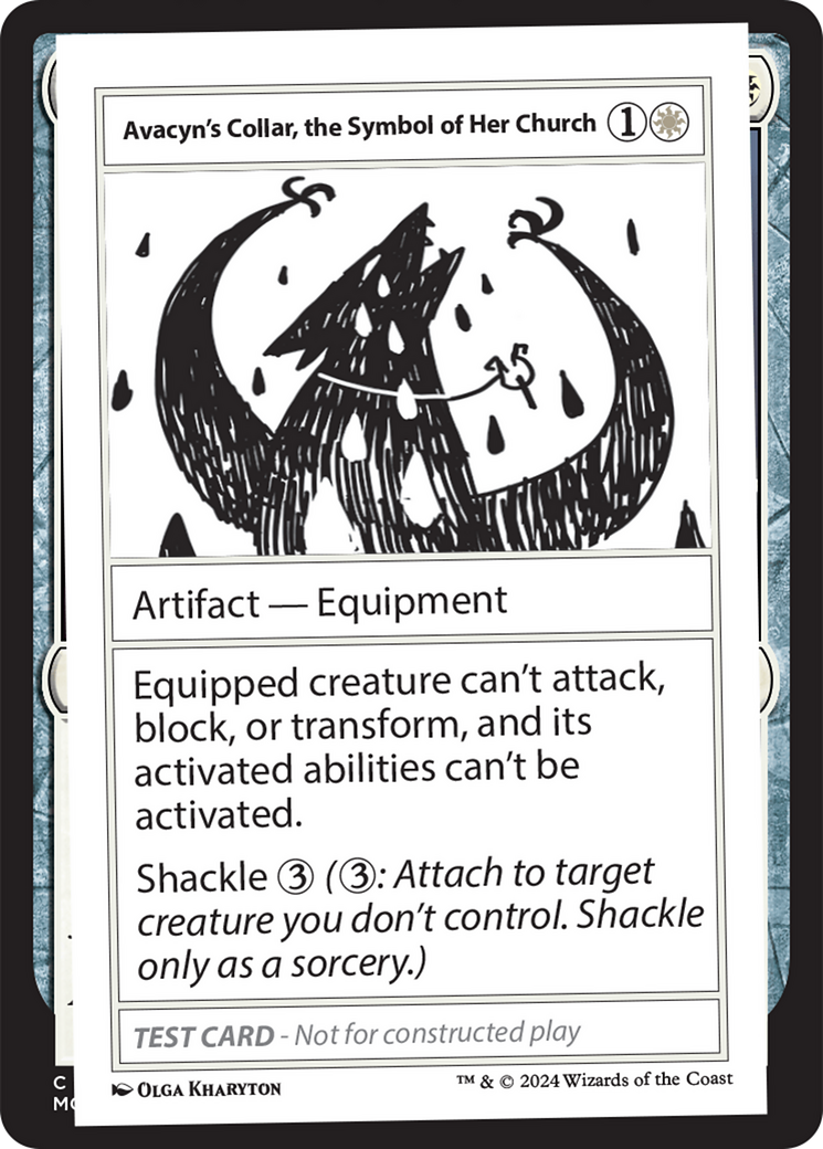 Avacyn's Collar, the Symbol of Her Church [Mystery Booster 2 Playtest Cards] | Anubis Games and Hobby