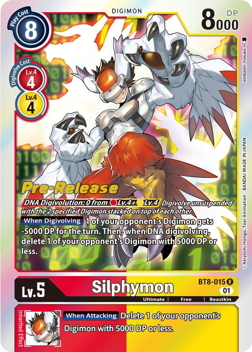 Silphymon [BT8-015] [New Awakening Pre-Release Cards] | Anubis Games and Hobby