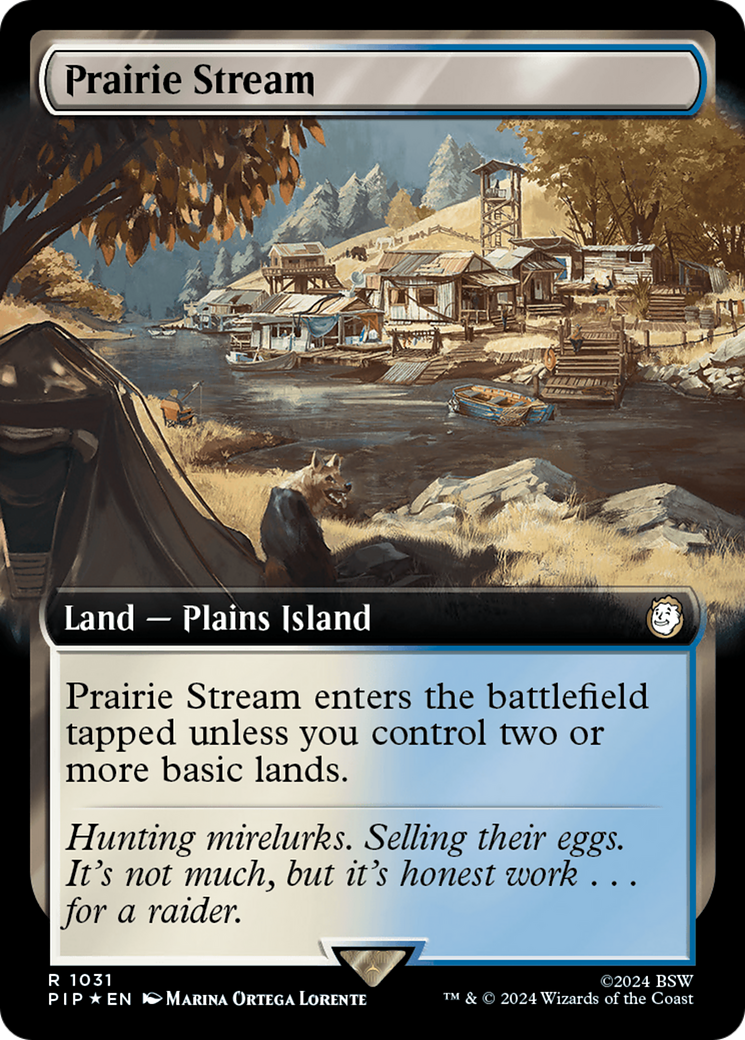 Prairie Stream (Extended Art) (Surge Foil) [Fallout] | Anubis Games and Hobby