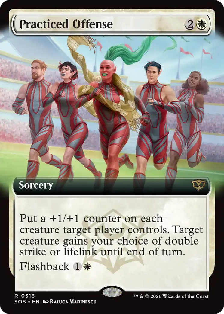Practiced Offense (Extended Art) [Secrets of Strixhaven] | Anubis Games and Hobby