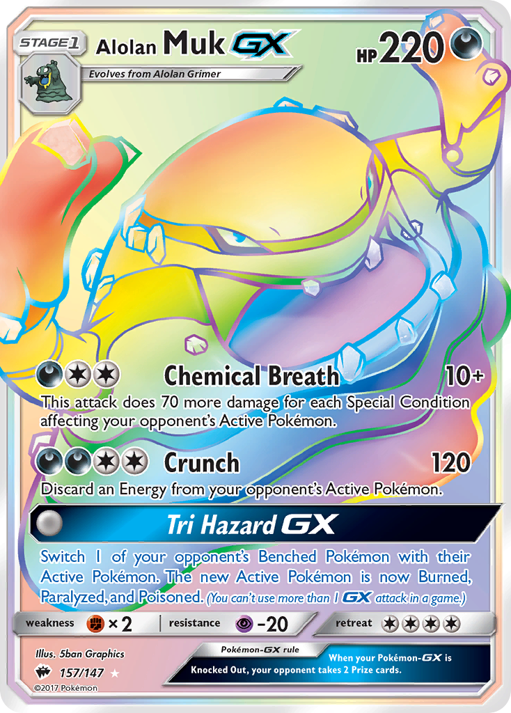 Alolan Muk GX (157/147) [Sun & Moon: Burning Shadows] | Anubis Games and Hobby