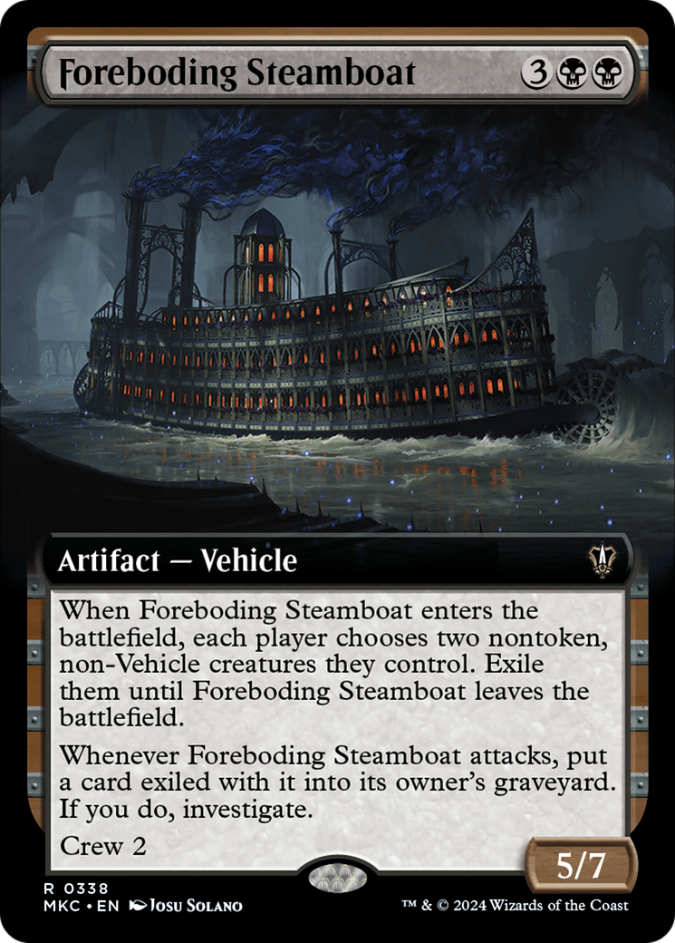 Foreboding Steamboat (Extended Art) [Murders at Karlov Manor Commander] | Anubis Games and Hobby