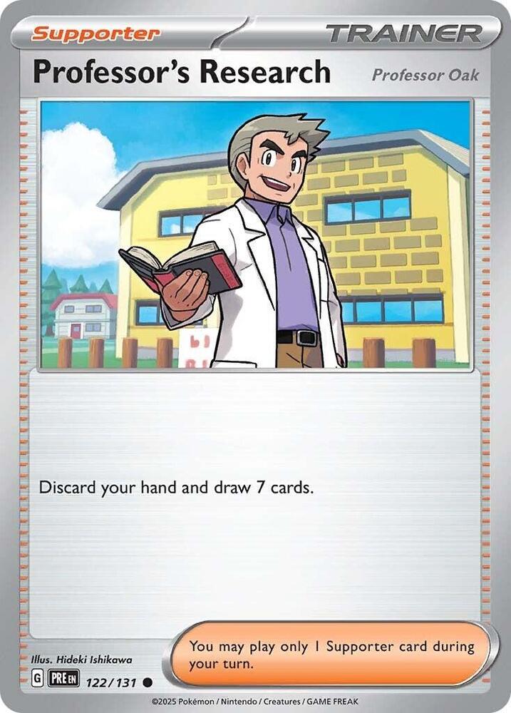 Professor's Research (122/131) [Professor Oak] [Scarlet & Violet: Prismatic Evolutions] | Anubis Games and Hobby