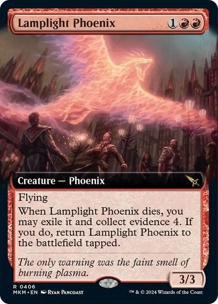 Lamplight Phoenix (Extended Art) [Murders at Karlov Manor] | Anubis Games and Hobby
