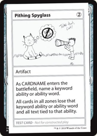 Pithing Spyglass (2021 Edition) [Mystery Booster Playtest Cards] | Anubis Games and Hobby