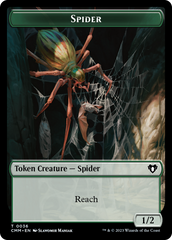 Wurm // Spider Double-Sided Token [Commander Masters Tokens] | Anubis Games and Hobby