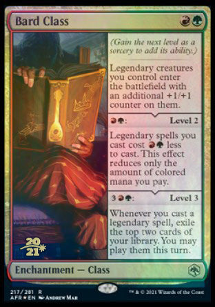 Bard Class [Dungeons & Dragons: Adventures in the Forgotten Realms Prerelease Promos] | Anubis Games and Hobby