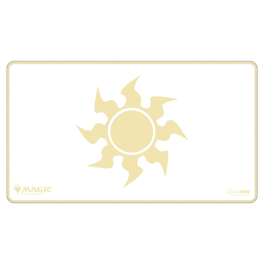 Stitched Edge Mana Playmat Plains | Anubis Games and Hobby