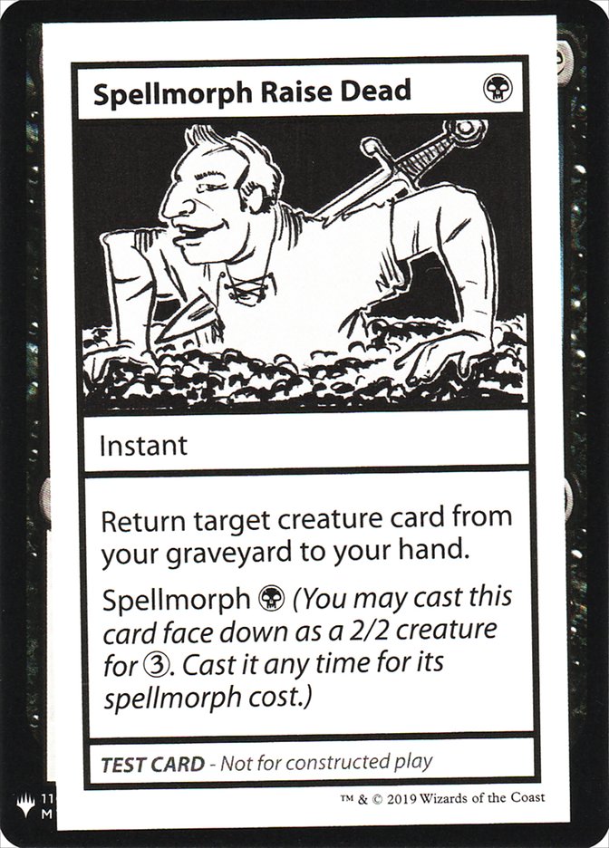 Spellmorph Raise Dead [Mystery Booster Playtest Cards] | Anubis Games and Hobby