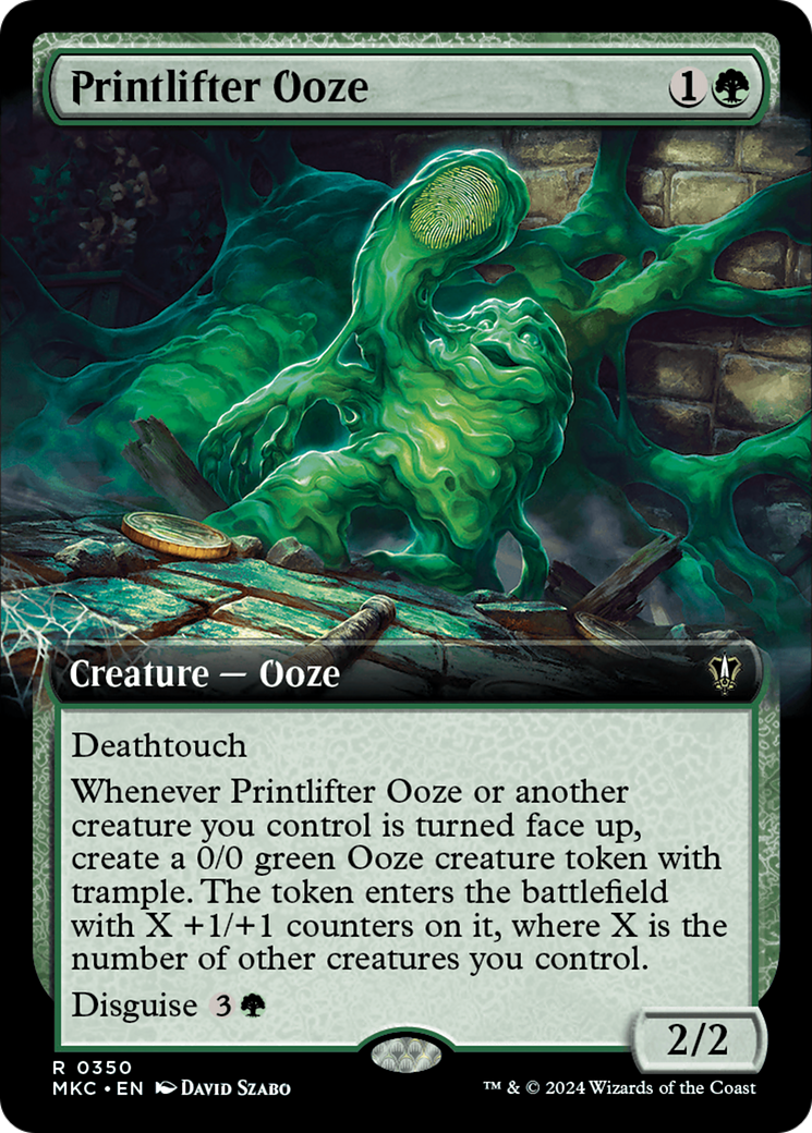 Printlifter Ooze (Extended Art) [Murders at Karlov Manor Commander] | Anubis Games and Hobby