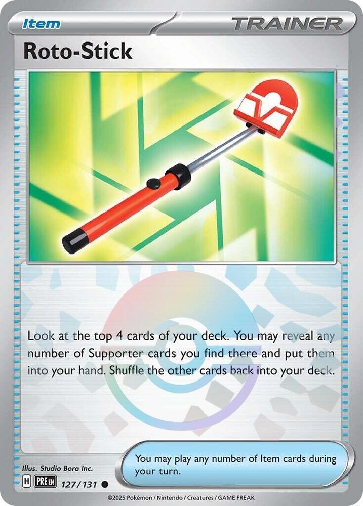 Roto-Stick (127/131) (Poke Ball Pattern) [Scarlet & Violet: Prismatic Evolutions] | Anubis Games and Hobby