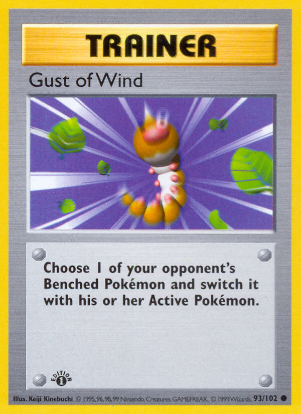 Gust of Wind (93/102) (Shadowless) [Base Set 1st Edition] | Anubis Games and Hobby