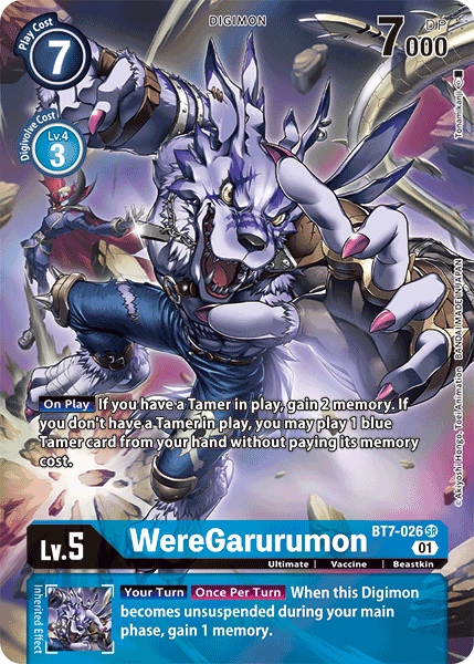 WereGarurumon [BT7-026] (Alternate Art) [Next Adventure] | Anubis Games and Hobby