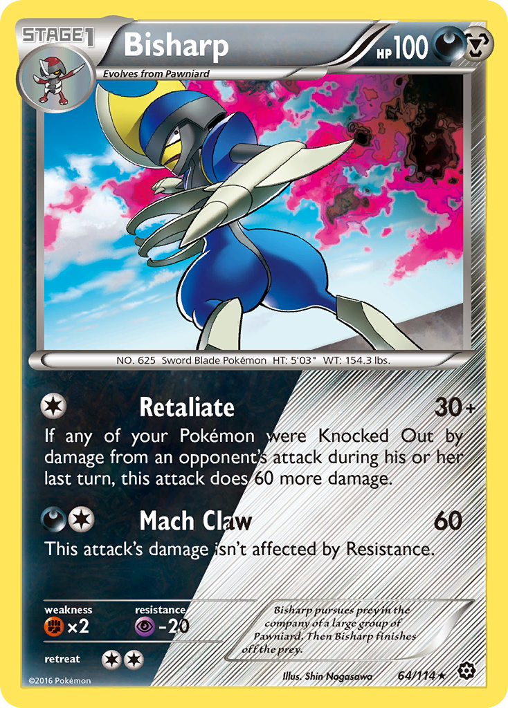 Bisharp (64/114) [XY: Steam Siege] | Anubis Games and Hobby