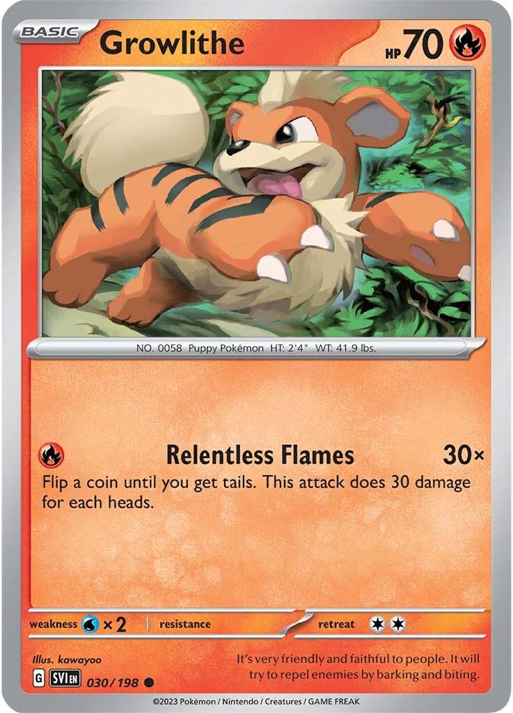 Growlithe (030/198) [Scarlet & Violet: Base Set] | Anubis Games and Hobby