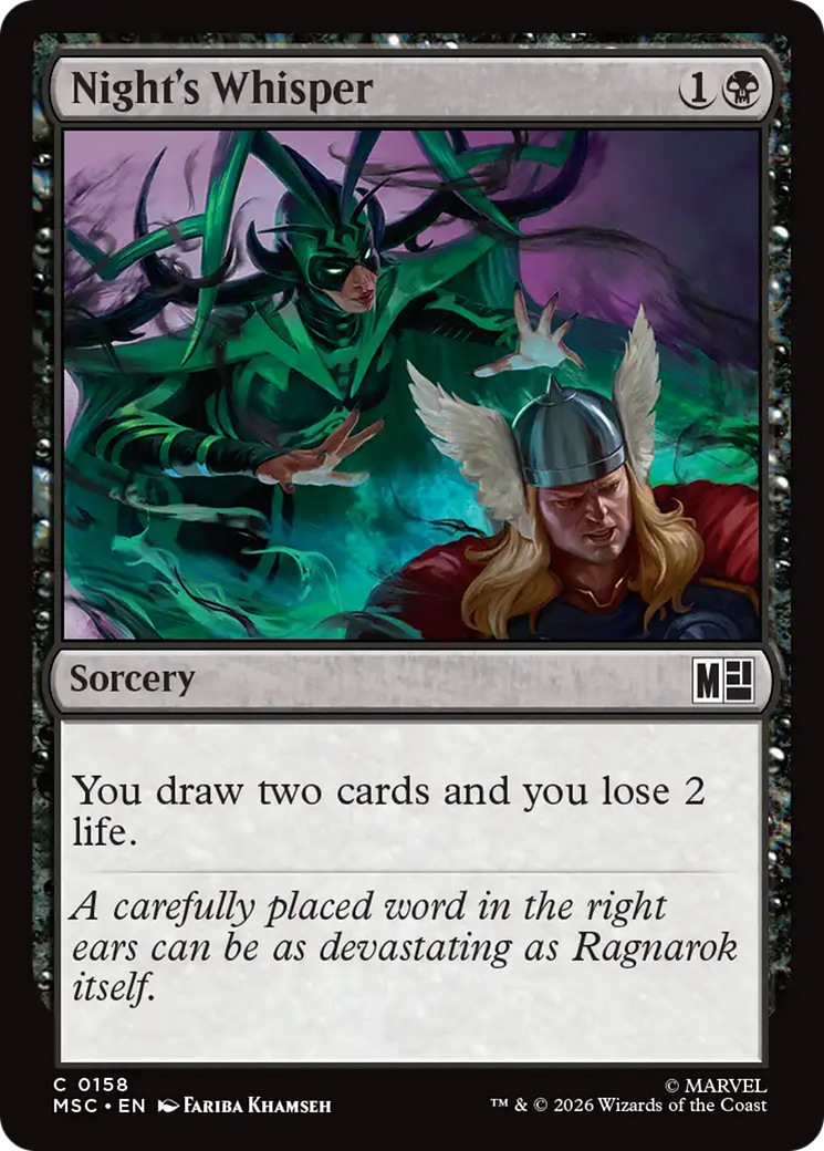 Night's Whisper [Marvel Super Heroes Commander] | Anubis Games and Hobby