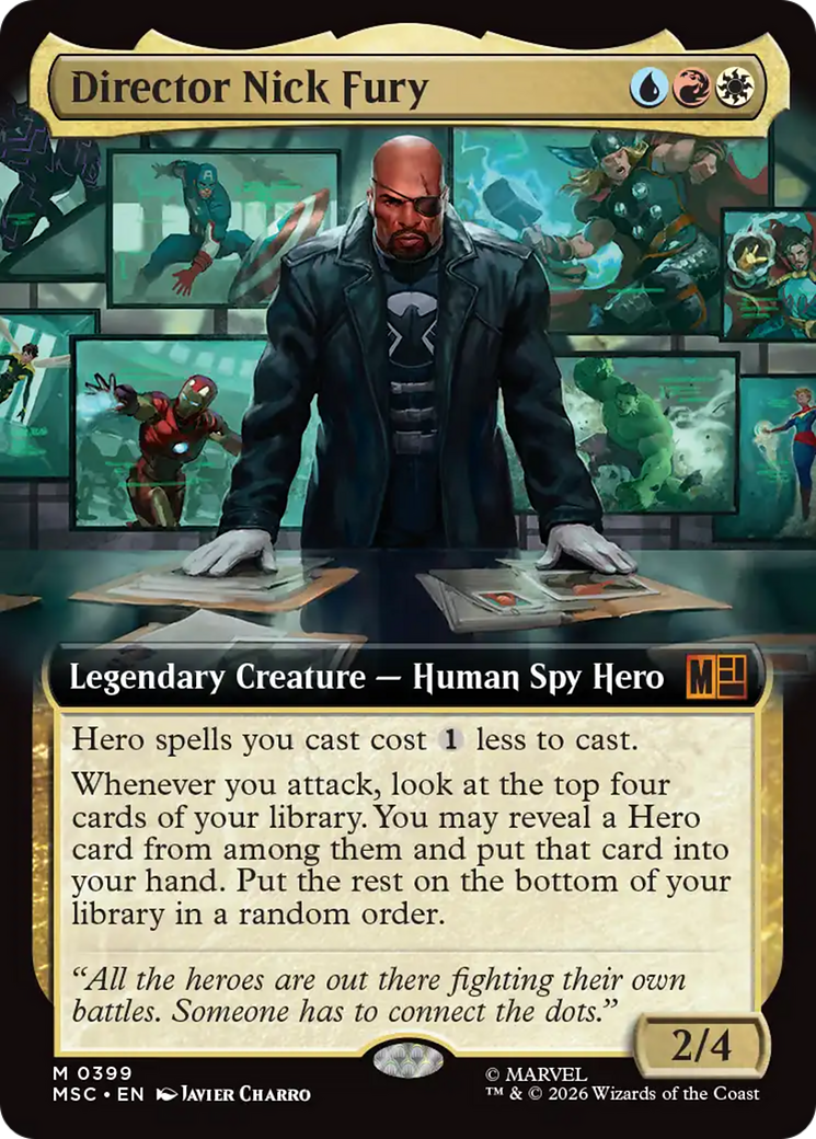 Director Nick Fury (Extended Art) [Marvel Super Heroes Commander] | Anubis Games and Hobby