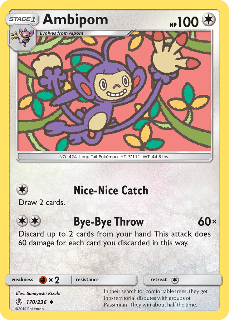Ambipom (170/236) [Sun & Moon: Cosmic Eclipse] | Anubis Games and Hobby