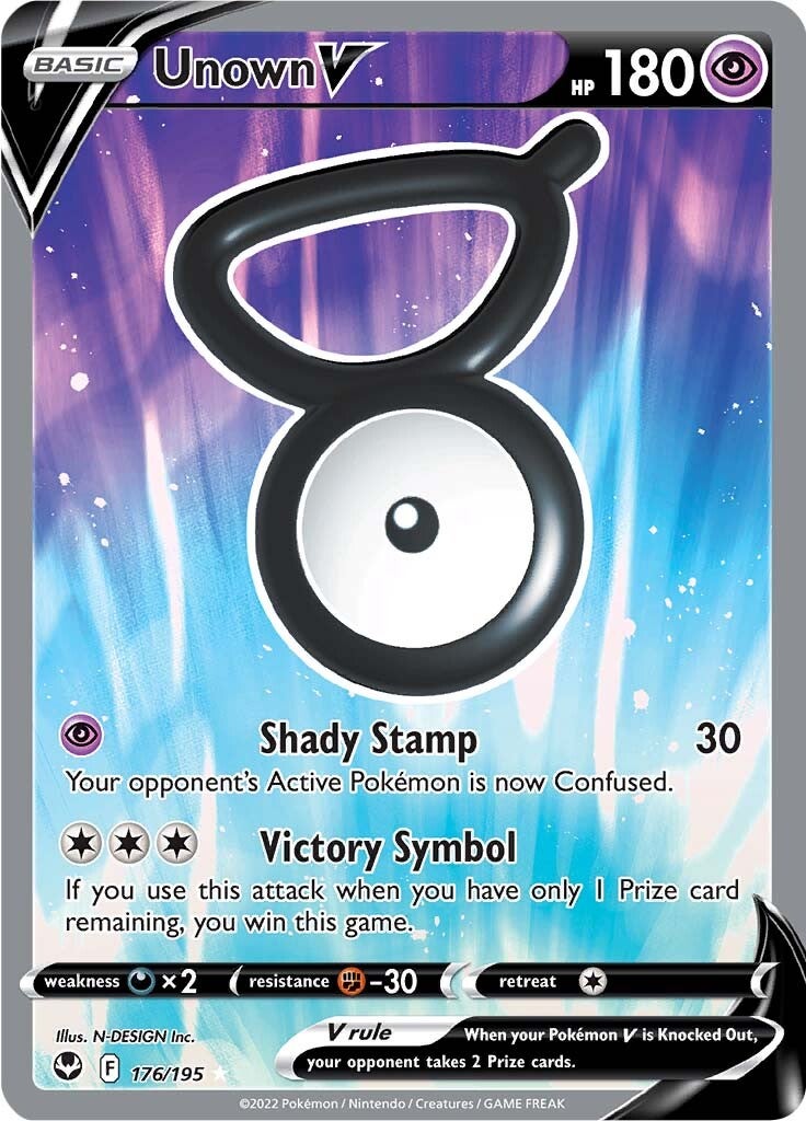 Unown V (176/195) [Sword & Shield: Silver Tempest] | Anubis Games and Hobby