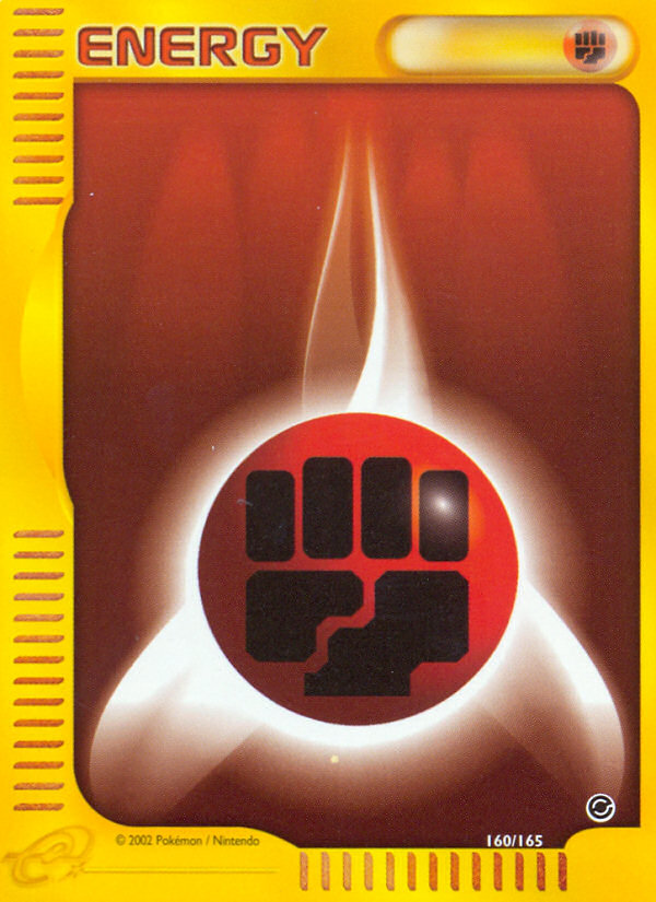 Fighting Energy (160/165) [Expedition: Base Set] | Anubis Games and Hobby