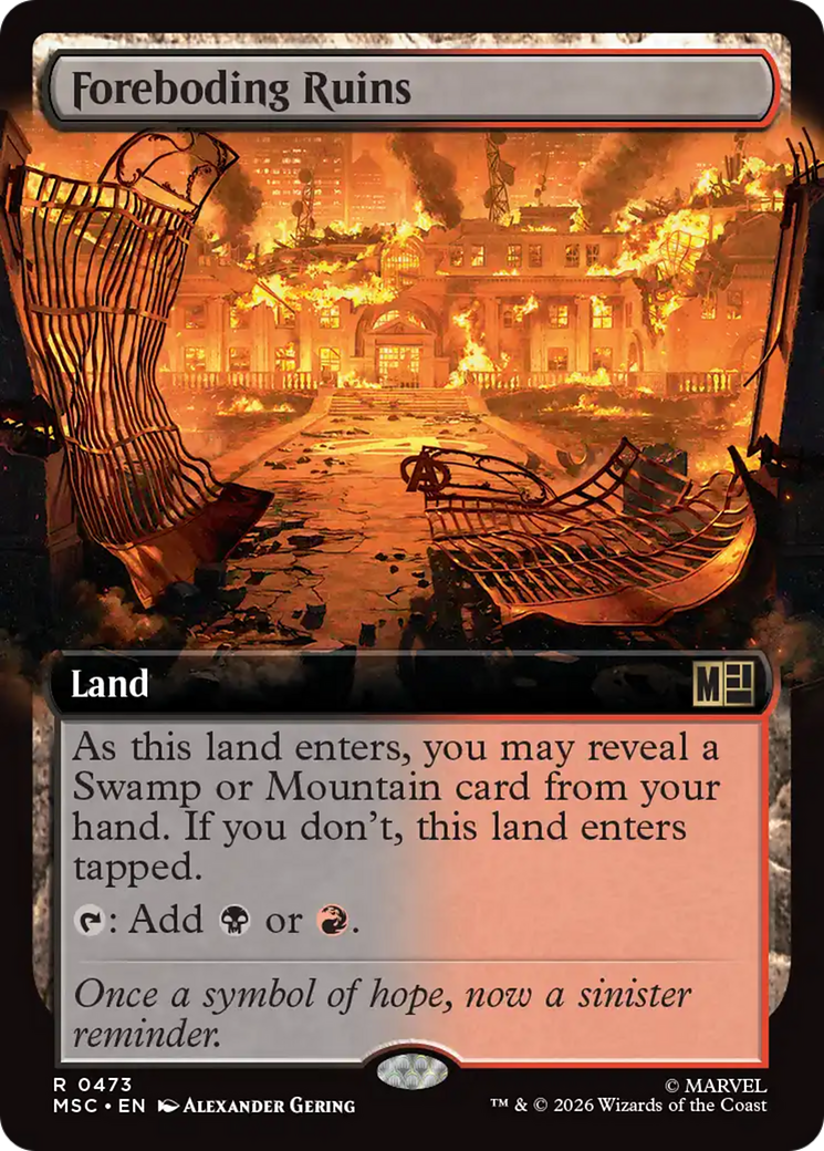 Foreboding Ruins (Extended Art) [Marvel Super Heroes Commander] | Anubis Games and Hobby