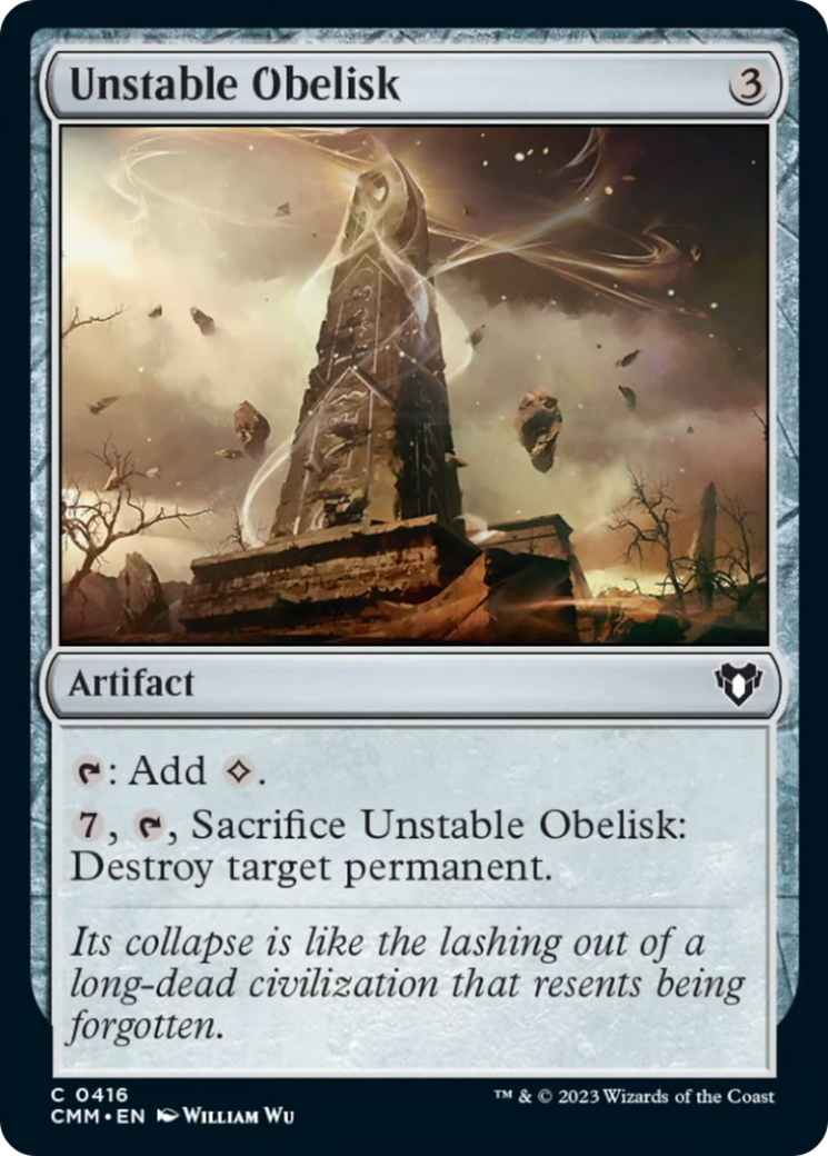 Unstable Obelisk [Commander Masters] | Anubis Games and Hobby
