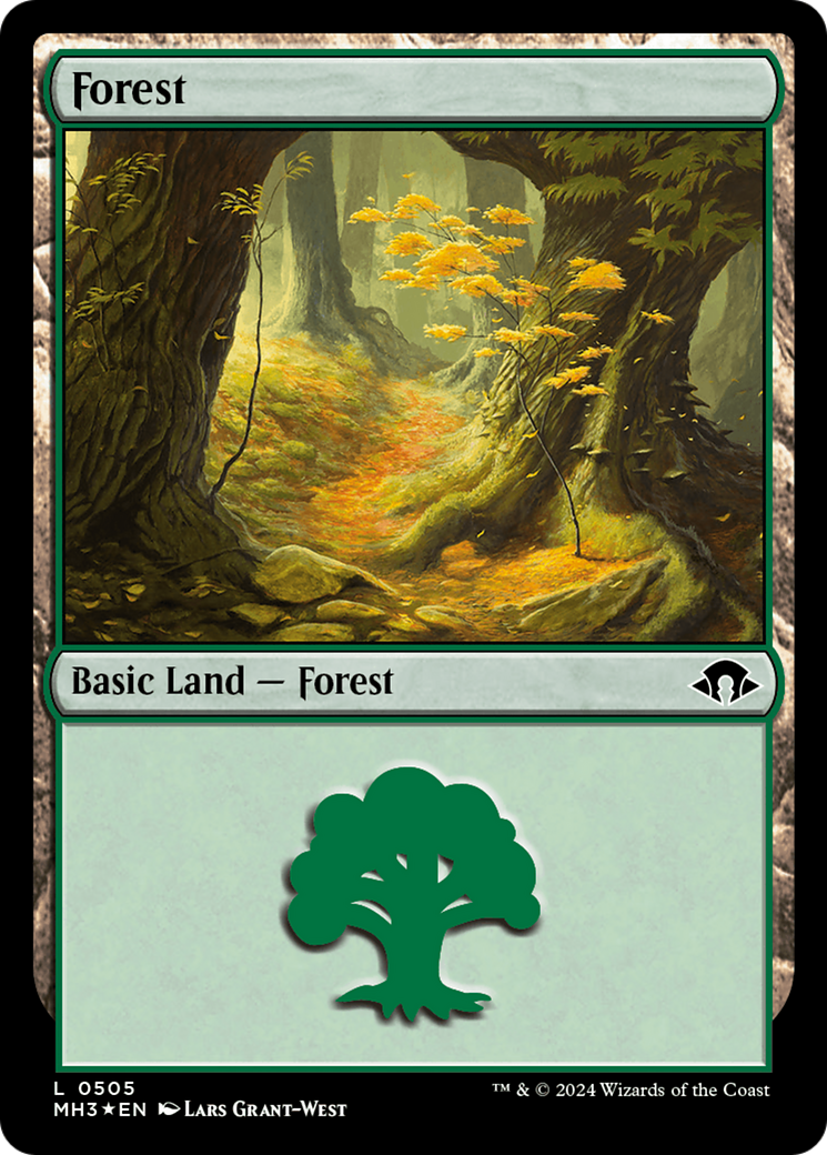 Forest (0505) (Ripple Foil) [Modern Horizons 3] | Anubis Games and Hobby